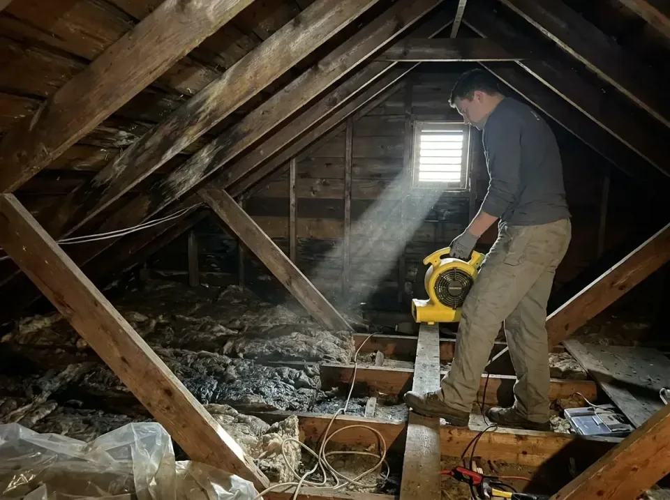 attic-water-damage-drying-proc-007 — frequently asked questions, Emergency Water Extraction & 24/7 Flood Response in Harrisb…